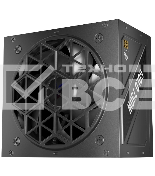 Блок питания 1STPLAYER NGDP Gold 750W, 750Вт, 80 PLUS Gold, 120мм, модульный, черный