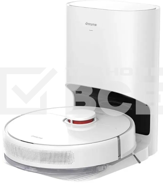 Робот-пылесос DreameBot Robot Vacuum and Mop D9 Plus белый, 3200 мА*ч Li-Ion, уборка влажная/сухая, пылесборник контейнер 0.4 л