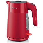 Электрочайник Bosch TWK2M164 красный, 1.7 л, 2400 Вт, скрытый нагревательный элемент, фото 1