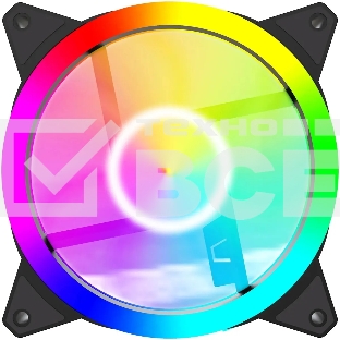 Вентилятор для корпуса Bloody BD-CF120ARGB4 ARGB черный, 120 мм, 1600 об/мин, 26 дБ, 4 pin