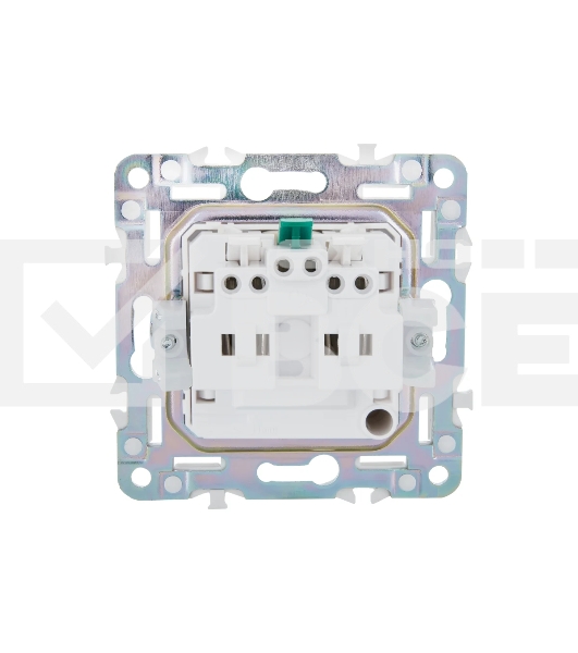 Розетка IEK SKANDY SK-R06G (SK-R14-16-1-K53) с заземлением, с защитными шторками, 16А безвинтовое крепление, графит