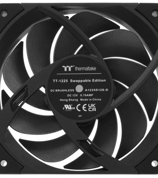Комплект вентиляторов для корпуса Thermaltake TOUGHFAN EX12 Pro (3 шт.) черный, 120 мм, 2000 об/мин, 29.8 дБ, 4 pin