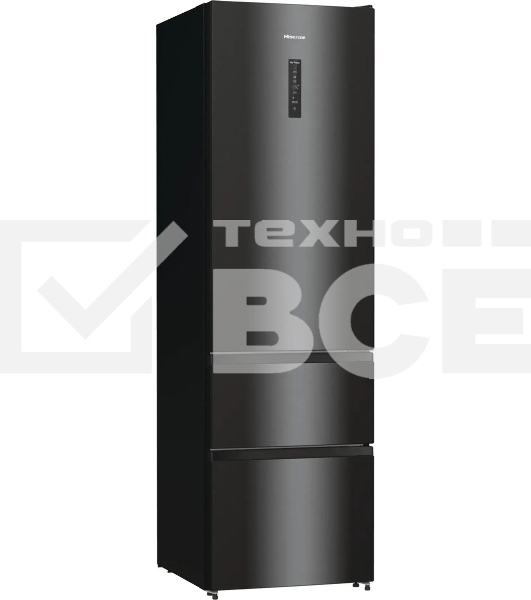 Холодильник Hisense RM469N4AFD1 двухкамерный, черный, 229/113, морозилка снизу, Total No Frost