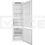 Встраиваемый холодильник Hotpoint HBT 20I белый двухкамерный 215/69л морозилка снизу, фото3
