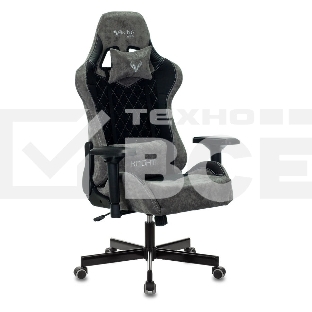 Кресло игровое Бюрократ VIKING 7 KNIGHT B FABRIC черный текстиль/эко.кожа крестовина металл/пластик