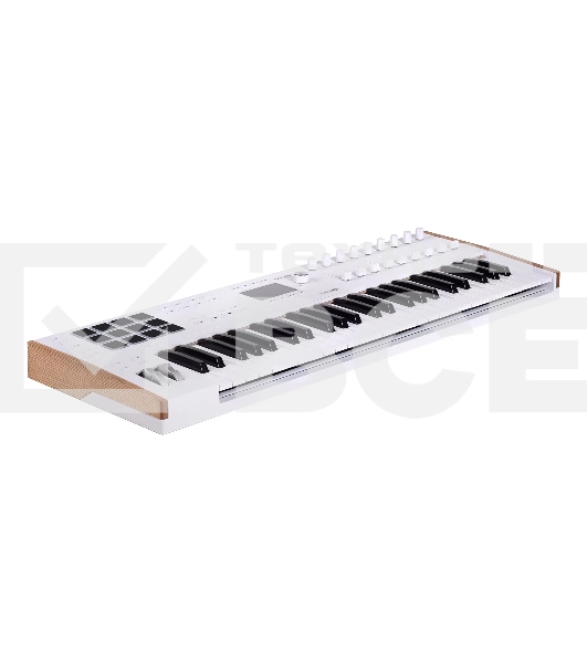 Клавиатура MIDI [231621] Arturia [KeyLAB 49 MK3 White] 49 клавиш, полувзвешенная механика, дисплей, 12 пэдов, 9 фейдеров, 9 поворотных регуляторов, 3 входа для подключения педалей, MIDI in/out, USB-C