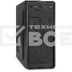 Компьютерный корпус Miditower ExeGate XP-332UC-UNS350 (ATX, БП UNS350 с вент. 12см, 2хUSB 3.0/1хTypeC, аудио, черный), фото 1