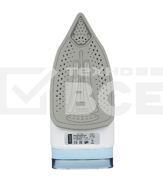 Утюг Atlanta ATH-5544 голубой/белый, 2200 Вт, 32 г/мин, 85 г/мин, 400 мл