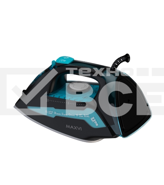 Утюг Maxvi SI2202 черный/бирюзовый