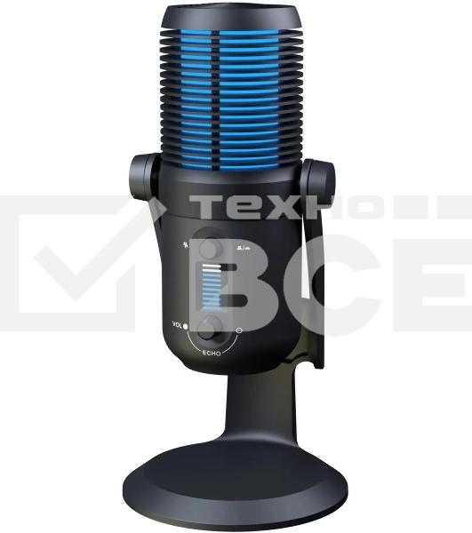 Микрофон проводной Оклик SM-400G 2м черный