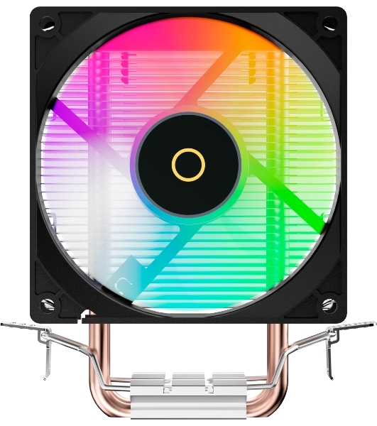 Кулер для процессора Ocypus Gamma A20 BK ARGB, 92mm FARGB FAN, Top FARGB Panel, 2 HEAT PIPES, 3-PIN, 1900 RPM, 21DBA, HYDRO BEARING, LGA115X/1200/1700/18XX, AM4/AM5
