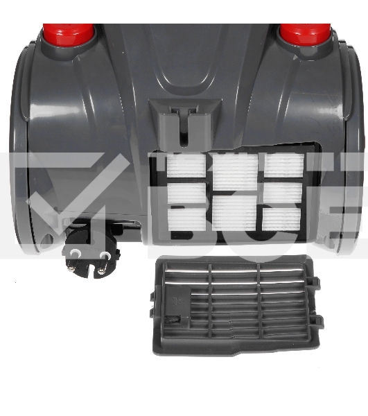 Пылесос Sakura SA-8312R красный/серый, 300/1600 Вт, уборка сухая, пылесборник контейнер 1.5 л