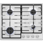 Газовая варочная панель Maunfeld EGHE.64.6CW/G, 4 конфорки, эмалированная сталь, белый, фото 1