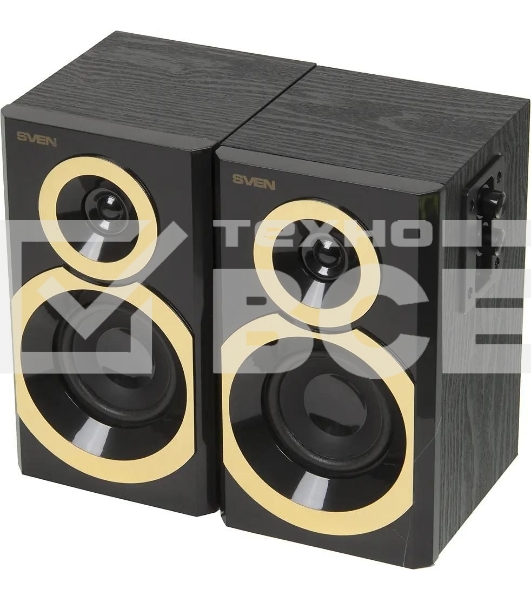 Акустическая система SVEN SPS-619 GOLD акустическая система 2.0, мощность 2х10 Вт(RMS)