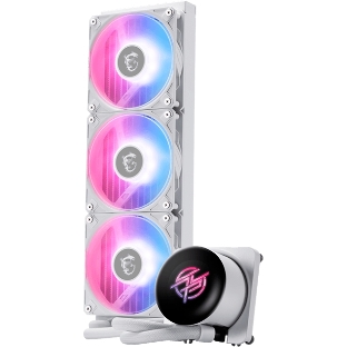 Система жидкостного охлаждения/ Water Cooling System MSI MPG CORELIQUID P13 360 (300W, 360мм, LED, White, ARGB/ Fans: 3x120мм, 64.89CFM, 2050RPM/ Pump 20dBA, 3400RPM, Rad thickness 27мм/ S: 1851, 1700, AM5, AM4)