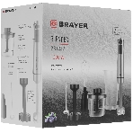 Блендер погружной Brayer BR1252 серебристый, 1200 Вт, плавная регулировка, турбо, фото4