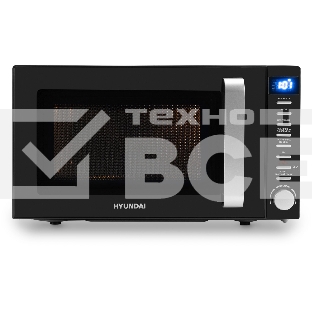 Микроволновая печь Hyundai HYM-D3034 черный/хром 20л 700Вт кнопки, поворотный механизм