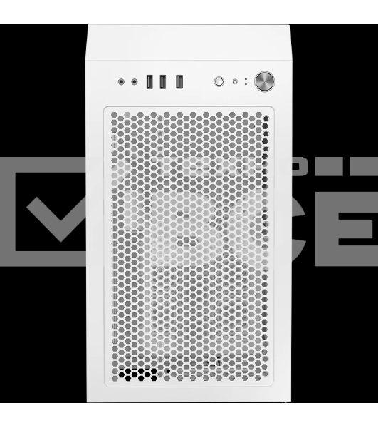 Корпус без блока питания PCCooler LM300 ARGB WH, Tempered Glass Mid Tower, белый, ABS, TG, SPCC, 1x120mm ARGB mATX, ITX 170/330/mm 2x2.5