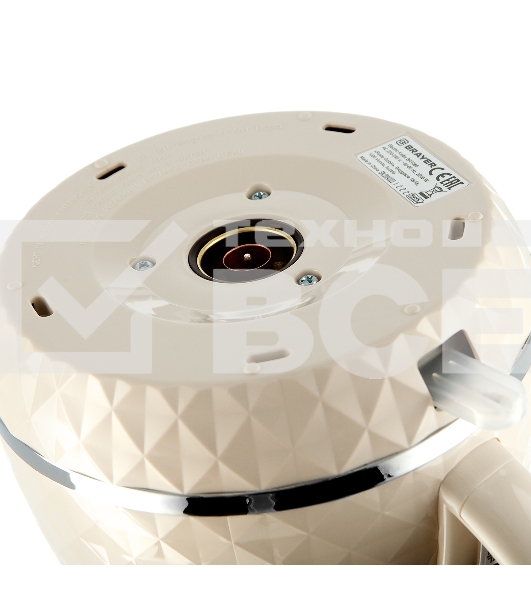 Чайник электрический BRAYER BR1065 2200 Вт, 1,7 л, бежевый