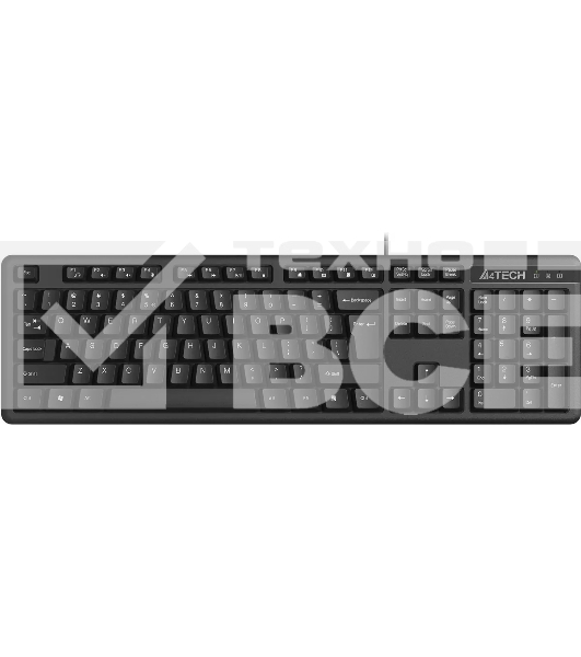 Клавиатура A4Tech KKS-3 проводная, USB, черный
