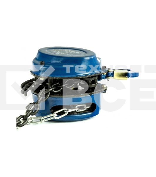 Таль цепная Stels 51943 0,5 т, h подъема 2,5 м, расстояние между крюками 350 мм