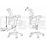 Кресло компьютерное Бюрократ CH-W797/SD/TW-18 TW-18 салатовый, спинка сетка, сиденье салатовый, колеса белый/салатовый, пластик белый, фото15