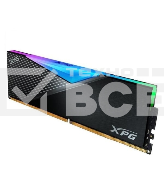 Оперативная память XPG Lancer, DDR5, 32GB (2x16GB), 6400MHz, CL32, DIMM, с радиаторами, RGB, черный