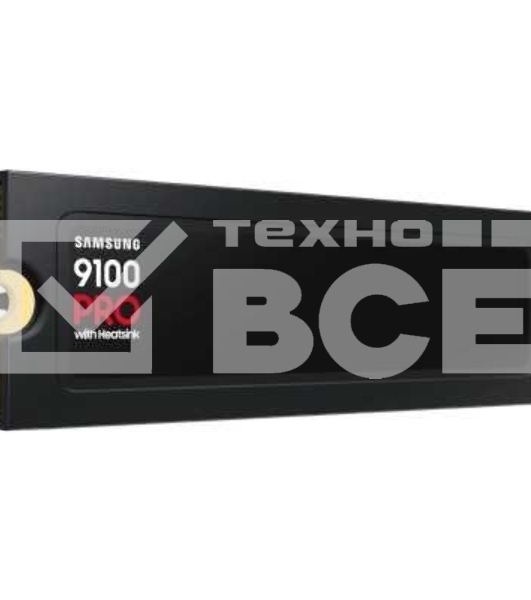 Накопитель SSD 2Tb Samsung 9100 PRO, M.2, PCI-E 5.0 x4, TLC 3D NAND R/W - 14700 (14800)/13400 (13300) Mb/s с радиатором