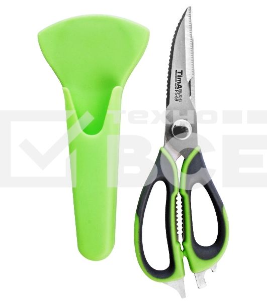 Ножницы кухонные TIMA PS-69 многофункциональные, чехол с магнитом