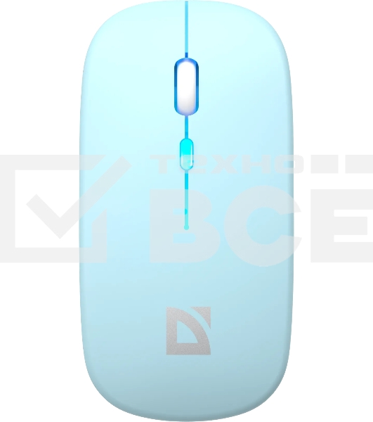 Мышь беспроводная Defender Coda MB-261 голубой, 1600 dpi, радиоканал, Bluetooth, USB, кнопки - 4