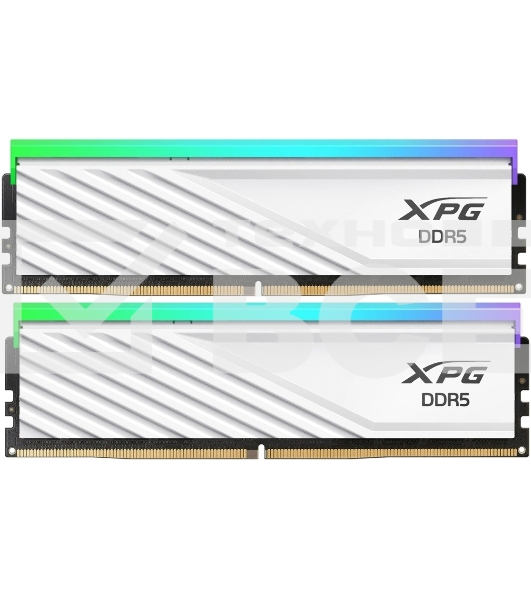 Оперативная память XPG Lancer Blade RGB, DDR5, 32GB (2x16 GB), 6000 MHz, CL36, радиатор, RGB, белый