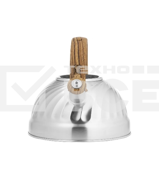 Чайник для плиты LARA LR00-69 (зеркальный) 2.7 л индукционное капсулированное дно, свисток с кноп. Механизмом