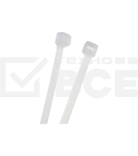 Нейлоновые стяжки Fortisflex КСС 4х250 белый 100 штук