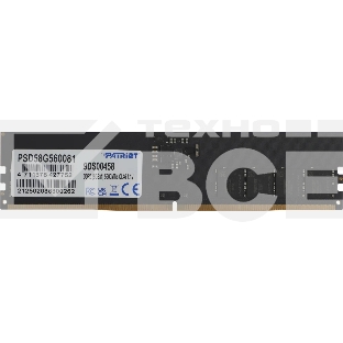 Оперативная память Patriot Signature, DDR5, 8GB (1x8 GB), 5600 MHz, CL46, DIMM