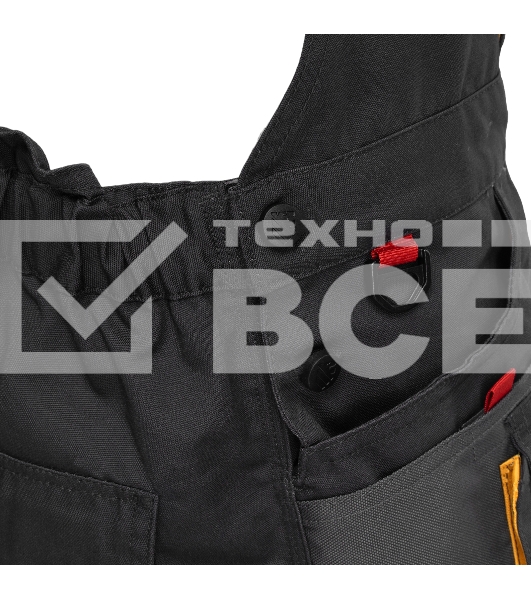 Полукомбинезон профессиональный рабочий Denzel 65% полиэстер 35% хлопок, XXL