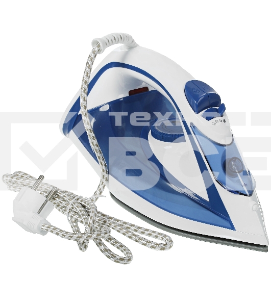 Утюг Atlanta ATH-5545 синий/белый, 2200 Вт, 32 г/мин, 85 г/мин, 300 мл