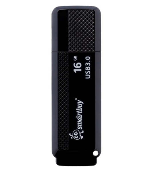 Флешка USB Smartbuy Dock (SB16GBDK-K3), 16Gb, USB 3.0/3.1, R/W 70/25, черный