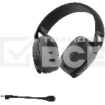 Гарнитура MARVO HG9086W Pulz 70W чёрный, беспроводная + проводная, радиоканал, до 10 ч, съёмный микрофон, подсветка, совместимость с PS5, Xbox, фото5