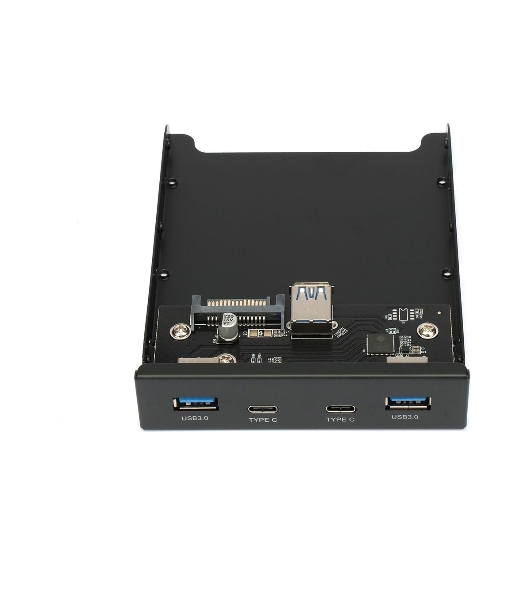 Планка на переднюю панель Gembird FP3.5-USB3-2A2C, USB, 2xUSB-A 3.0 + 2xType-C, 3.5'