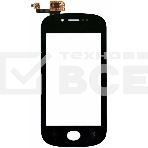 Сенсорное стекло (тачскрин) для Fly IQ448 Chic, черное, фото 1