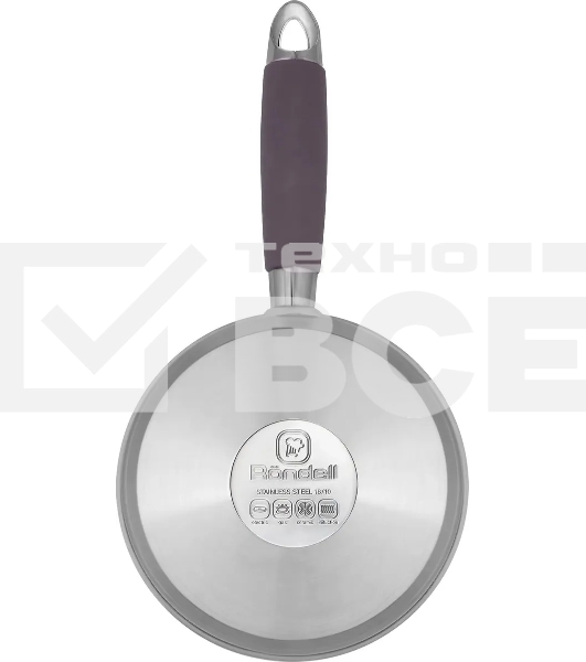 Ковш Rondell Akzent RDS-1386, 1.3 л, с крышкой, стальной