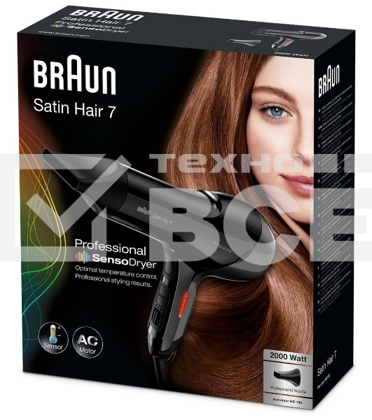 Фен Braun BRHD780E 2000Вт черный