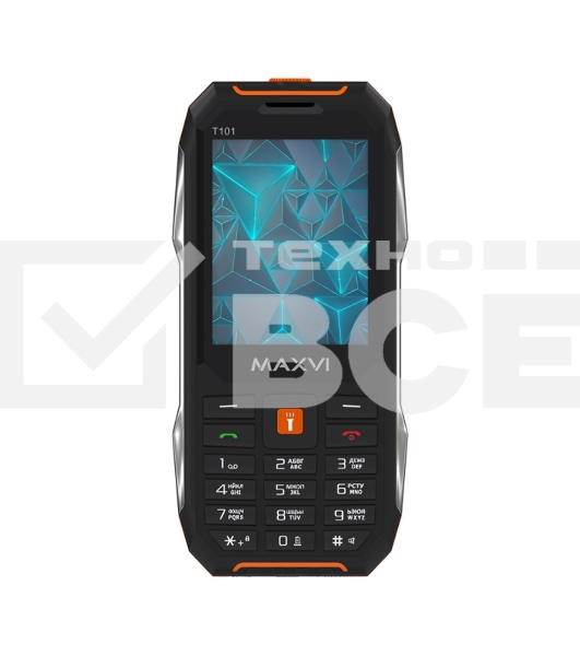 Мобильный телефон Maxvi T101 оранжевый