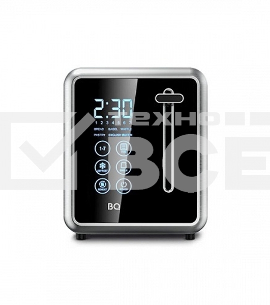 Тостер BQ T4002, 850 Вт, 7 степеней поджаривания, стальной/черный