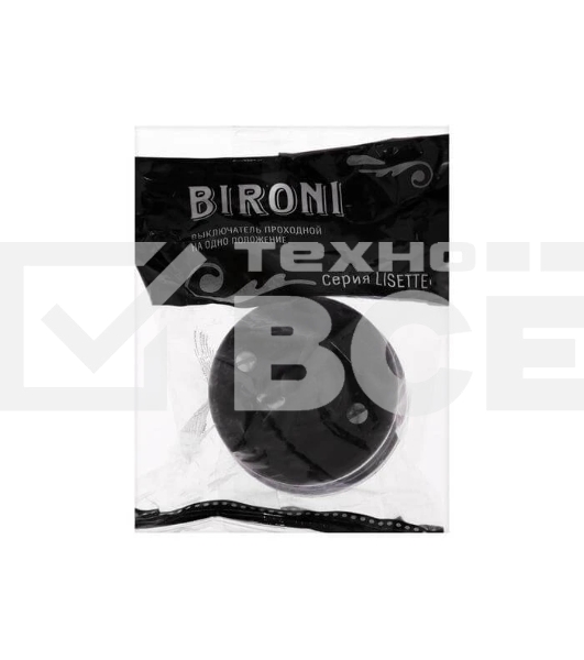 Выключатель проходной поворотный Bironi B1-201-22 1-кл. ОП Лизетта 10А IP20 ретро 4 полож. ABS-пластик коричневый
