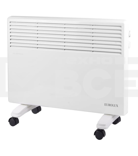 Конвектор Eurolux ОК-EU-1500, белый, 1500 Вт, 15 м2, термостат
