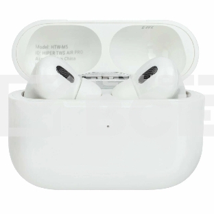 Гарнитура HIPER TWS Air Pro White HTW-M5 /внутриканальные/Bluetooth 5.4/сенсорное управление/до 4 ч.работы до 200 ч.ожидания/кейс 200 мАч/Lightning/белый (HTW-M5)