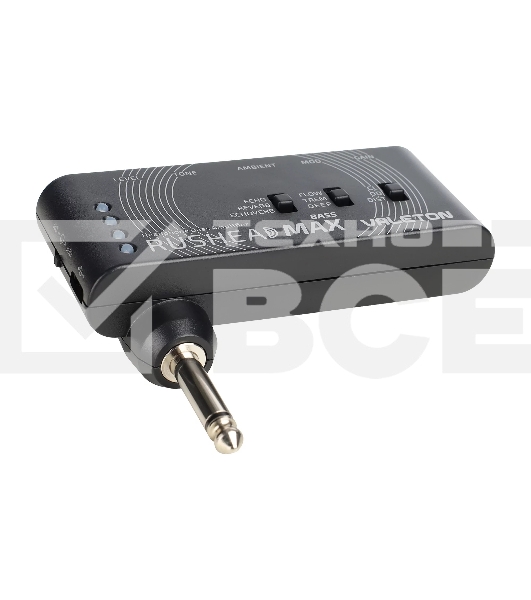 Компактный басгитарный усилитель-эмулятор Rushead Max Bass Valeton [RH-101] 5 регулировок для управл.модели clean,overdrive and distortion,эффекты:chorus, tremolo,flanger,reverb,delay,вход Aux, время работы от встроенн.аккумулятора 5 час. зарядка по USB