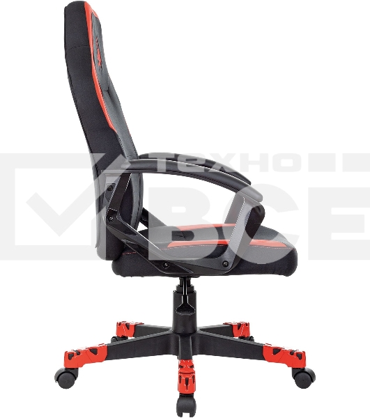 Кресло игровое A4Tech Bloody GC-190 черный/красный, текстиль/эко.кожа, крестов. пластик