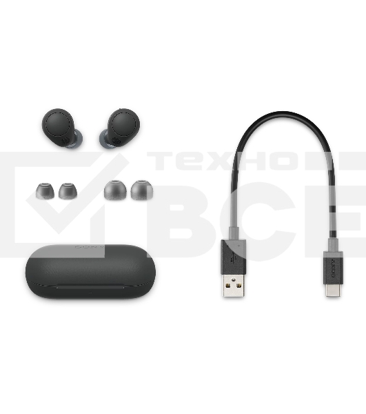 Гарнитура внутриканальные Sony WF-C700N черный беспроводные bluetooth в ушной раковине (WF-C700N/BZE)